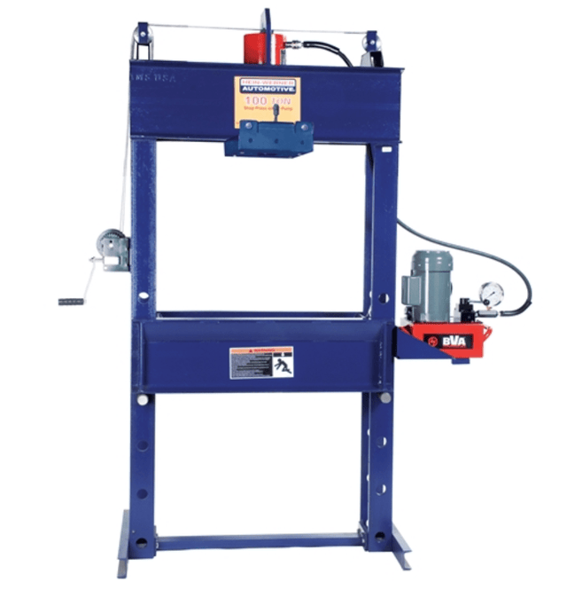 Hein - Werner HW93615 100 - Ton Shop Press Double Acting with Electric Pump