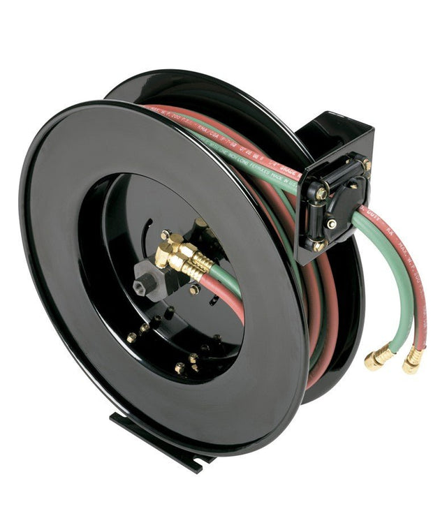 Hosetract COA - 200 1/4" x 50' Low Pressure Oxy - Acetylene Hose Reel, Made in USA