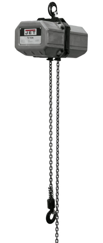 JET 123100 1/2 - Ton Electric Chain Hoist, 3PH, 10' Lift