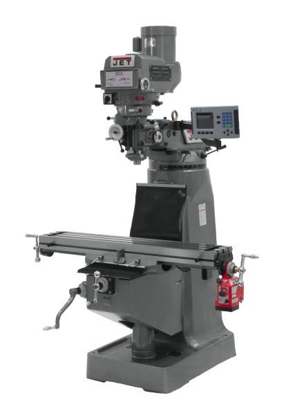JET 690107 JTM - 4VS Mill, 3 Ph, ACU - RITE 200S DRO and X - Axis Powerfeed