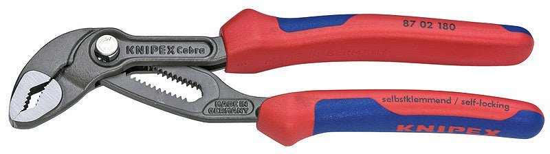 Knipex 8702180 7 1/4" Cobra Pliers - Comfort Grip