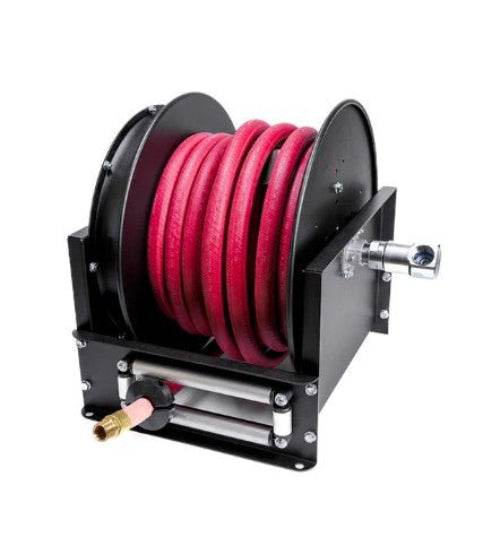 Hosetract LD - 1025 1" x 25' D Series Low Pressure Air/Water Hose Reel - MADE IN USA