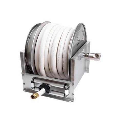 Hosetract LDS - 1045 - WD DS Series 1" x 45' Stainless Steel Low Pressure Wash Down Hose Reel - MADE IN USA