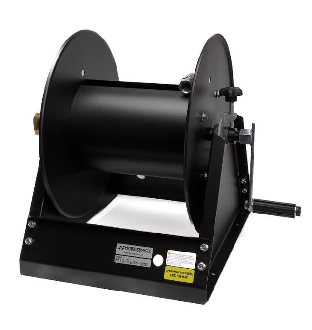 Hosetract M Series 10 - 5 - LP Low Pro Manual Hose Reel, Fits 3/8" x 150' & 1/2" x 100' Hoses, Made in USA