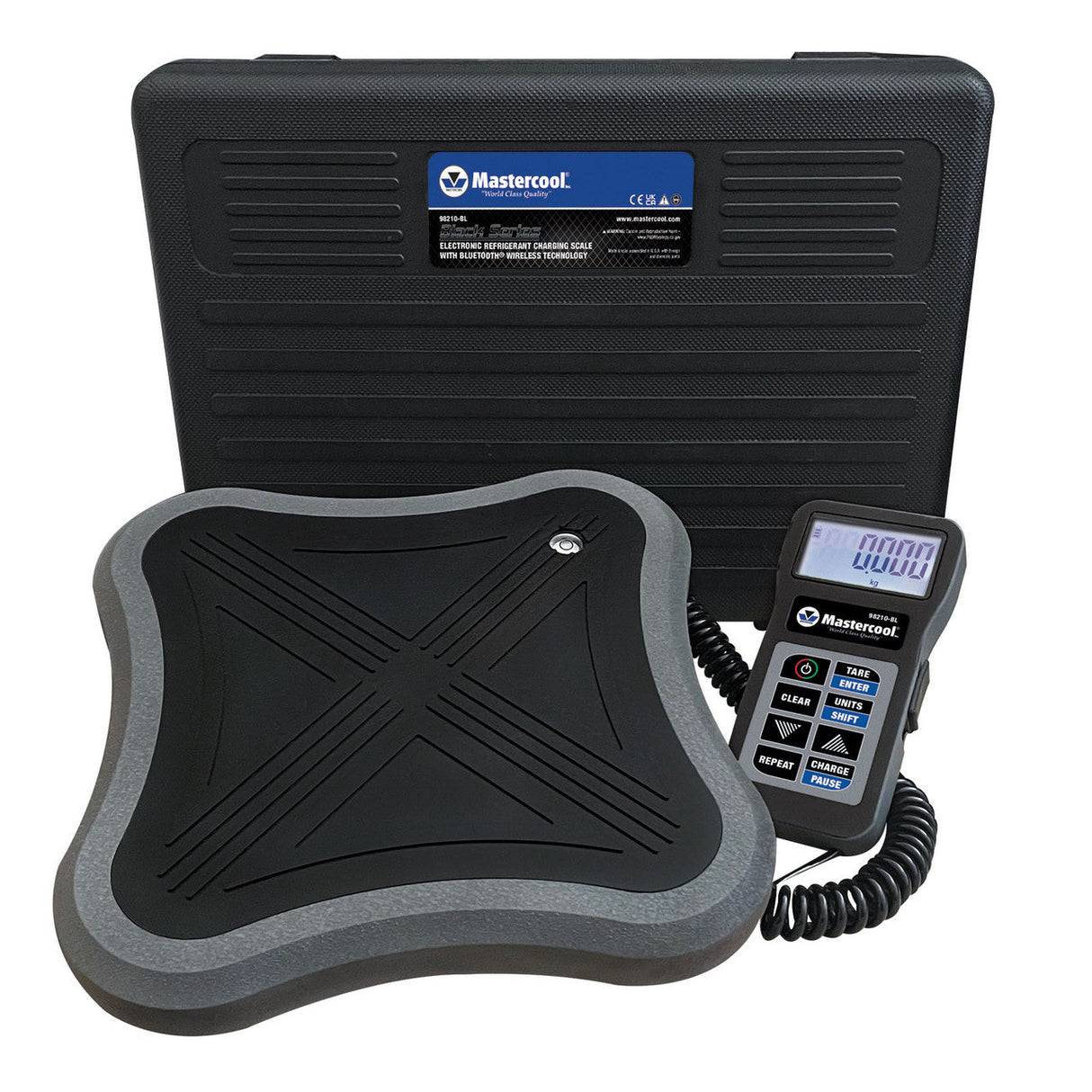 Mastercool 98210 - BL Black Series Electronic Charging Scale w/Bluetooth Wireless Technology