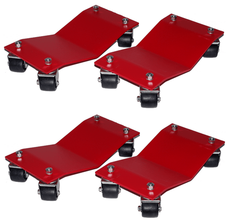 Merrick M998001 8" x 16" Auto Car Dollies (Standard) Set of 4