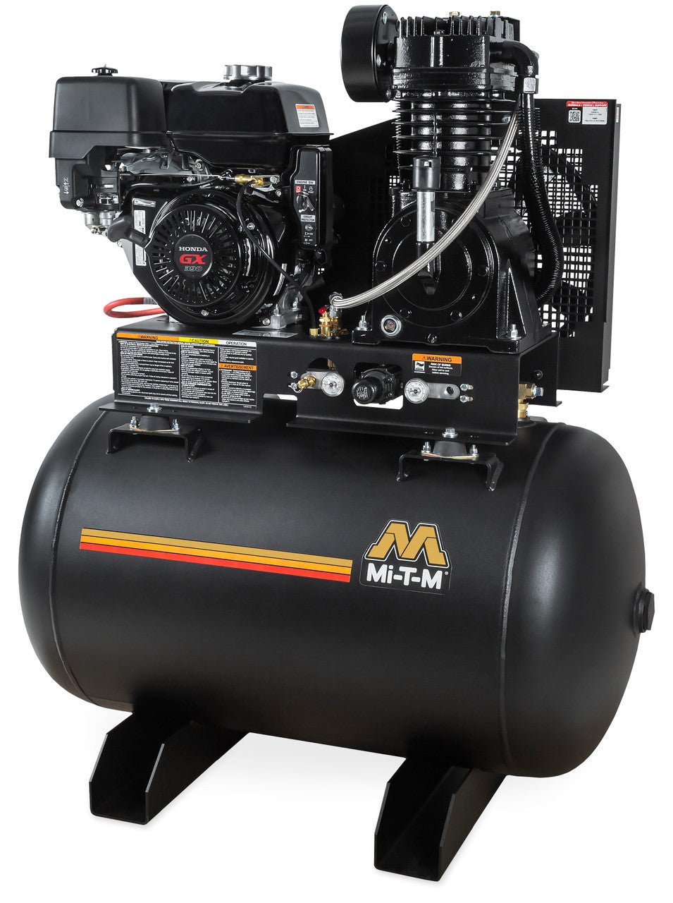 MI - T - M ABS - 13H - 80H 80 Gal. Tank Mounted Honda Gasoline Compressor