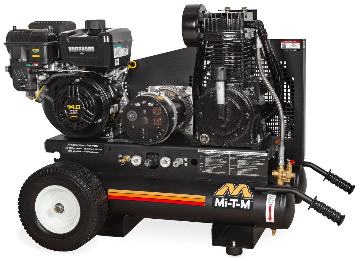 MI - T - M AG2 - PV14 - 08M1E 8 Gallon Two Stage Gasoline Portable Combination Compressor