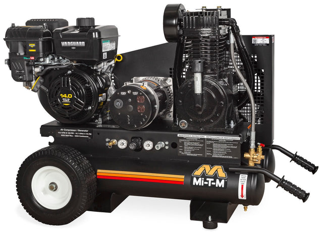 MI - T - M AG2 - PV14 - 08M1E 8 Gallon Two Stage Gasoline Portable Combination Compressor