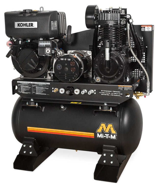 MI - T - M AG2 - SKD9 - 30M 9.1 HP Diesel Engine 30 Gallon Compressor