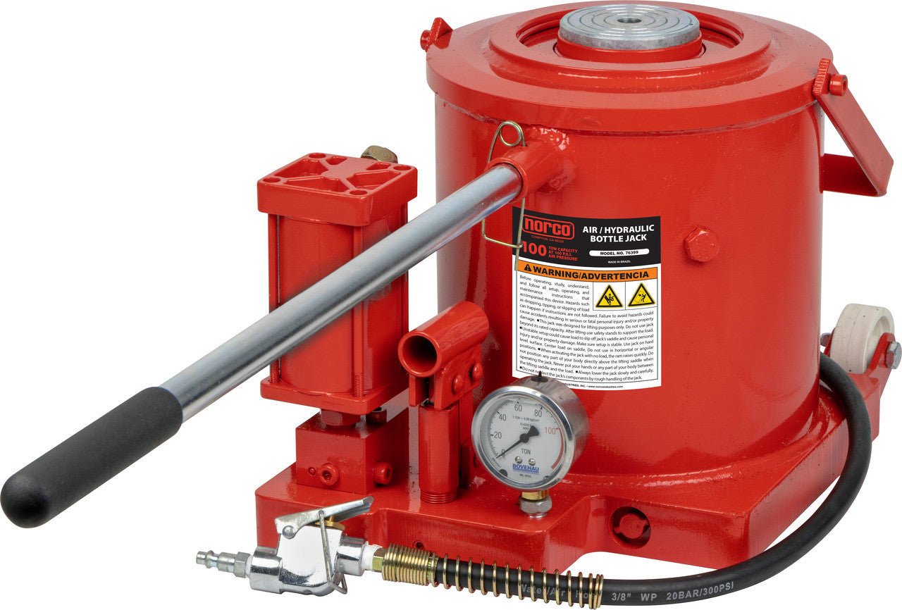 Norco Lifting 76399 100 Ton Capacity Air Operated Hydraulic Bottle Jack