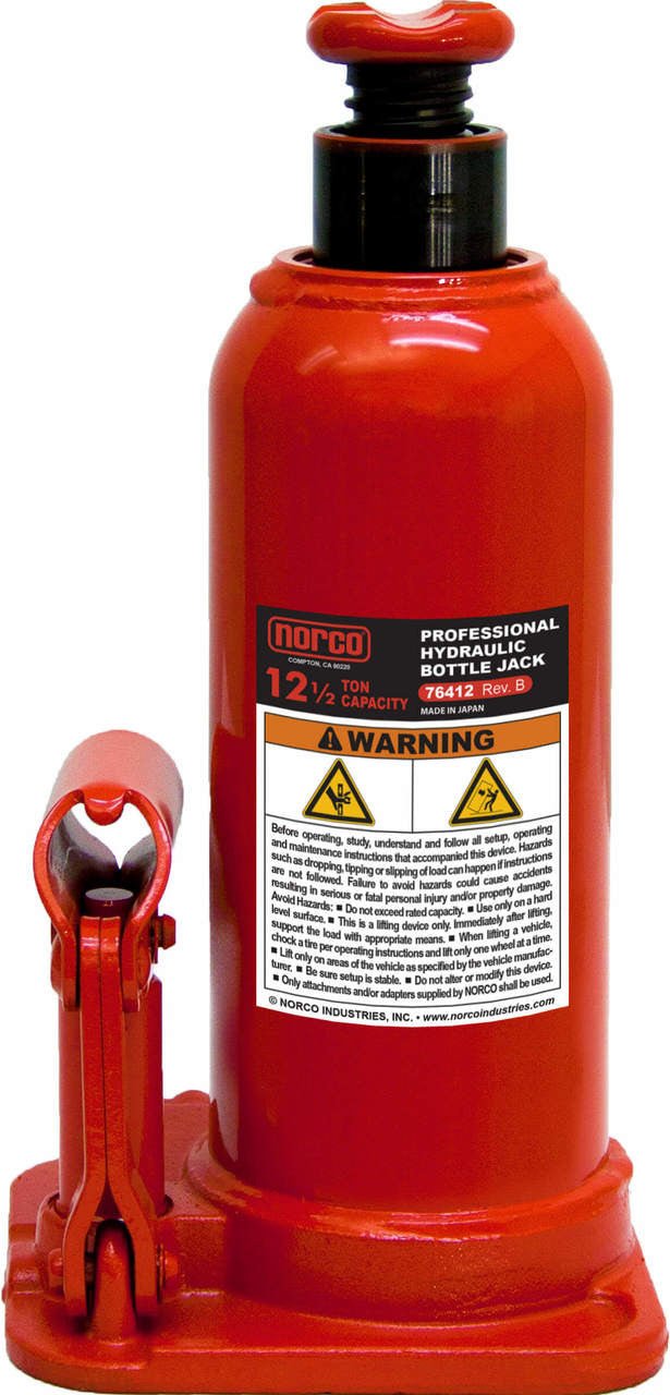 Norco Lifting 76412BG 12 1/2 Ton Bottle Jack with Gauge Hole