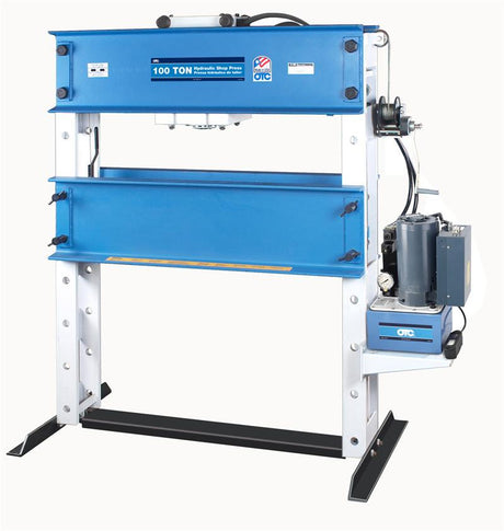 OTC 1858-1P 100-ton HD Shop Press Single Phase 13" Stroke