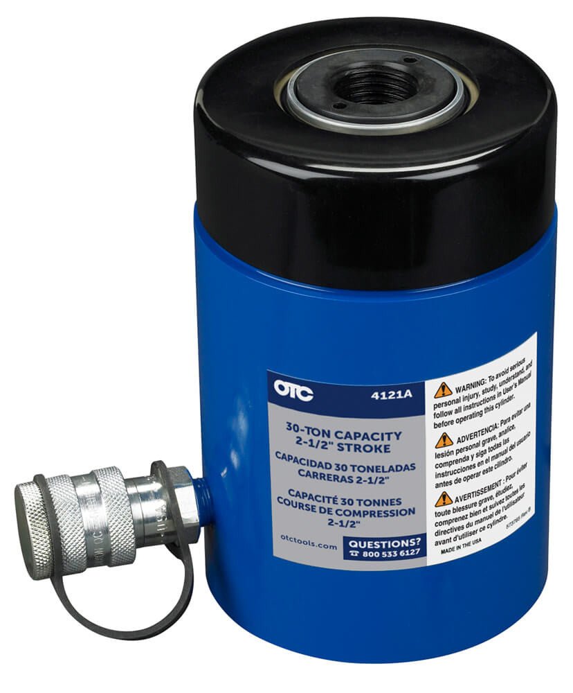 OTC 4121A - MA 30 Ton Hollow Center Hydraulic Ram (w/o Adapter)