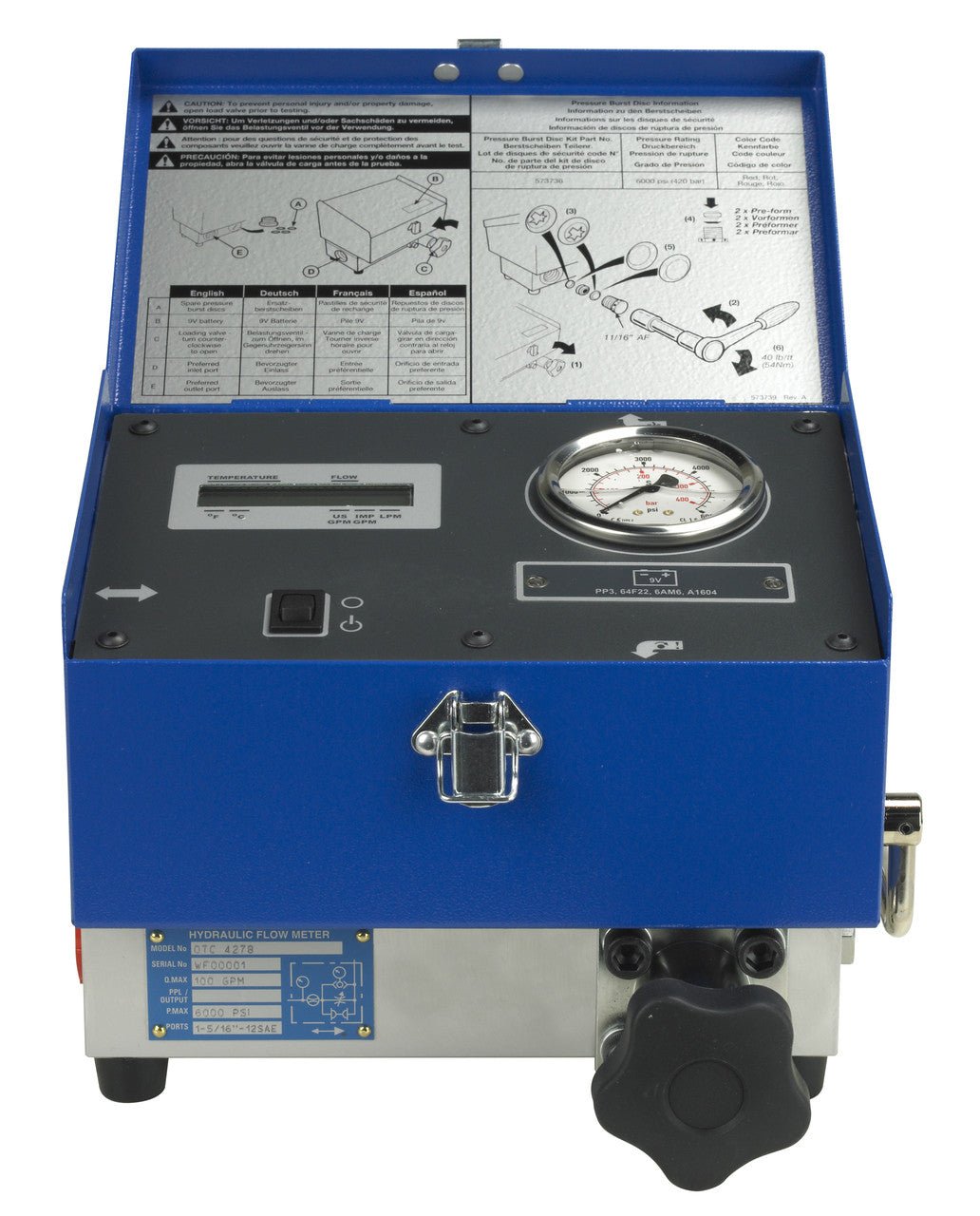 OTC 4278A Hydraulic Flow Meter | 100 GPM