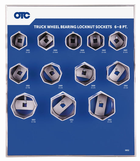 OTC 9852A Truck Wheel Bearing Locknut Sockets