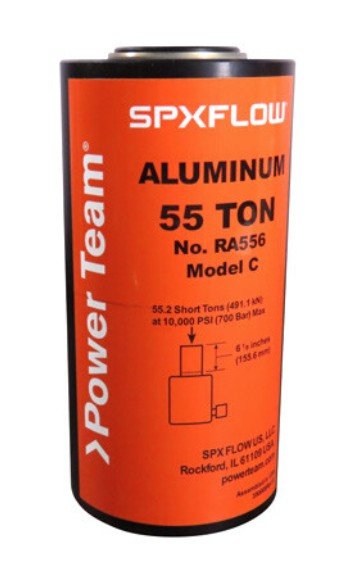 Power Team RA202 Aluminum Single Acting, Spring Return Cylinder, 20 ton, 2 1/8" Stroke