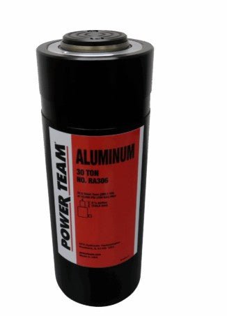 Power Team RA306 Aluminum Single Acting, Spring Return Cylinder 30 ton, 6" Stroke