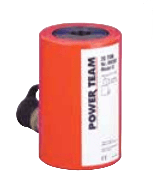 Power Team RH203 20 Ton, 3" Stroke, Single Acting, Center Hole, Spring Return Cylinder