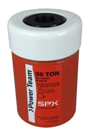 Power Team RH3010 Aluminum Center Hole, Double - Acting Cylinder - 30 ton, 10 - 1/8" Stroke