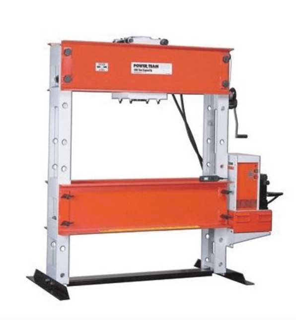 Power Team SPE10010R 100 ton Single Acting H Frame Floor Press