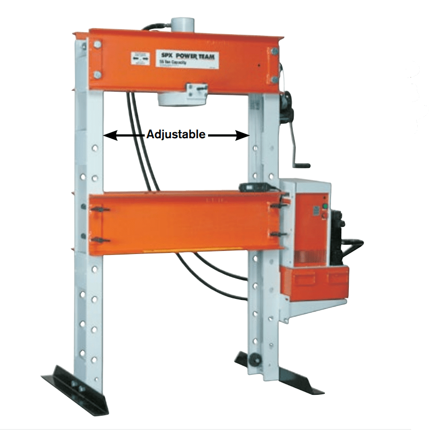 Power Team SPE5513D 55 ton Double Acting H Frame Floor Press