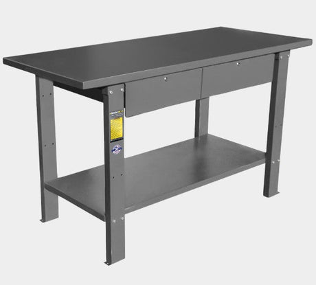 Ranger RWB - 2D Heavy Duty Work Bench/2 - Drawer, 1 Shelf