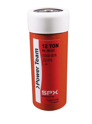 Power Team RH123 12 Ton, 3" Stroke, Single Acting, Center Hole, Spring Return Cylinder