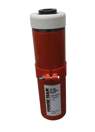 Power Team RH3010 Aluminum Center Hole, Double-Acting Cylinder - 30 ton, 10-1/8" Stroke