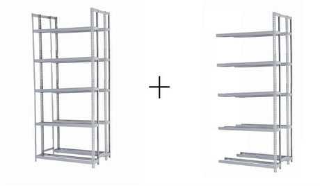 Rivetier R2 - 5DES 5' x 3'6" x 12' Automotive Tire Rack Starter + 1 Adder Racks Package