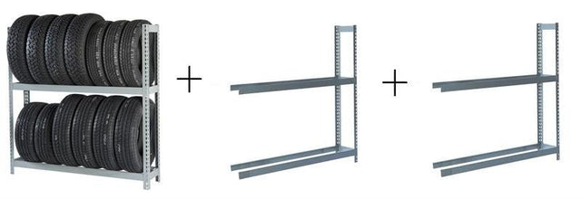 Rivetier R2 - 2SES Automotive Tire Rack Starter + 2 Adder Rack Package