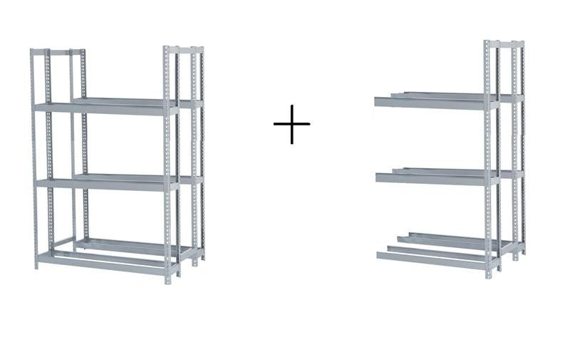Rivetier R2 - 3DES 5' x 3'6"' x 7' Automotive Tire Rack Starter + 1 Adder Rack Package