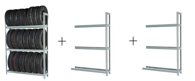 Rivetier R2 - 3SES Automotive Tire Rack Starter + 2 Adder Rack Package