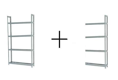 Rivetier R2 - 4SES 5' x 1' x 10' Automotive Tire Rack Starter + 1 Adder Tire Rack Package