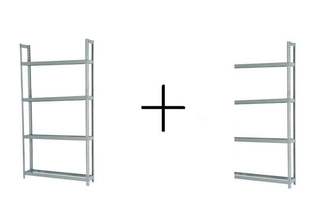 Rivetier R2 - 4SES 5' x 1' x 10' Automotive Tire Rack Starter + 1 Adder Tire Rack Package