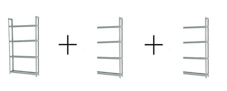 Rivetier R2 - 4SES 5' x 1' x 10' Automotive Tire Rack Starter + 2 Adder Tire Rack Package