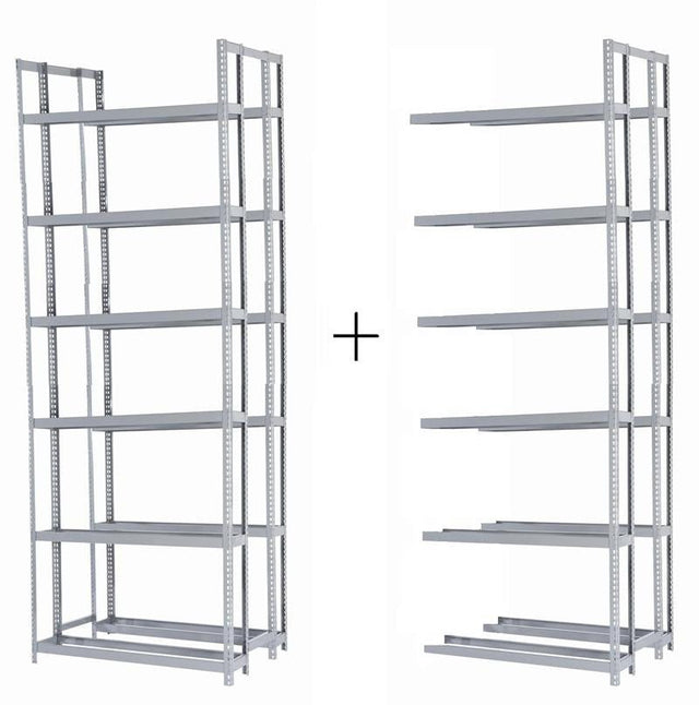 Rivetier R2 - 6DES 5' x 3'6"' x 15' Automotive Tire Rack Starter + 1 Adder Racks Package