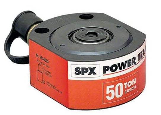 Power Team RLS50 5 Ton Low Profile, Single Acting, Spring Return Cylinder 9/16" Stroke Hydraulic Ram