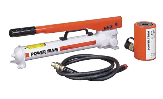 Power Team RPS1002 Shorty 100 ton Cylinder & Pump Set 2.25" Stroke