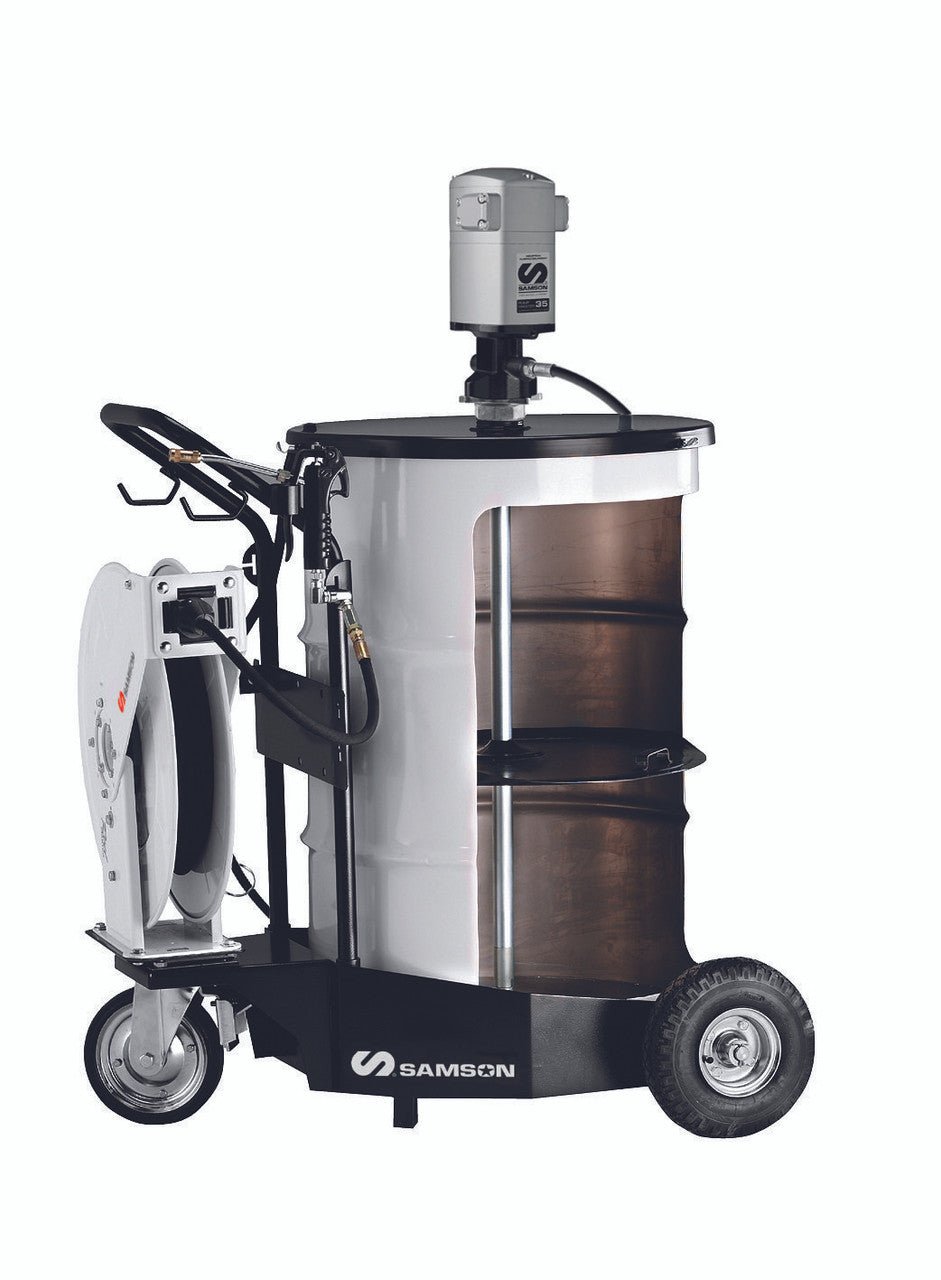 Samson 311 001 60:1 Mobile 400 Lb w/ 15′ Hose, Heavy Duty Cart & Reel Package