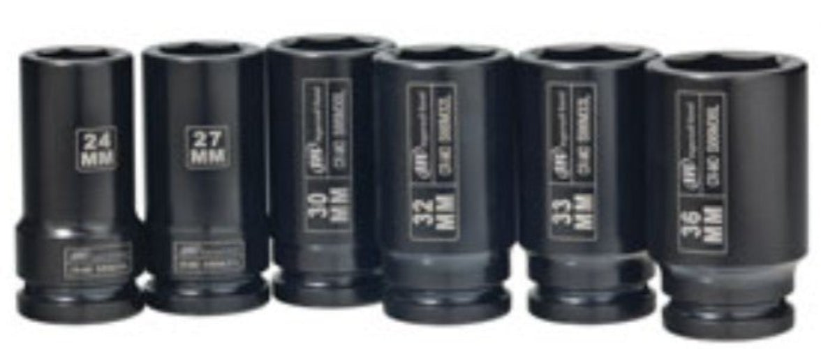 Ingersoll Rand SK6M6L 3/4" Drive Deep Metric Socket Set