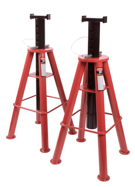 Sunex 1410 10 Ton High Height Pin Type Jack Stands (Pair)