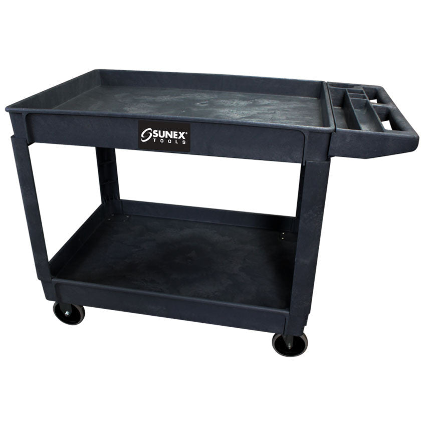 Sunex 8036 Black Large Plastic Utility Cart