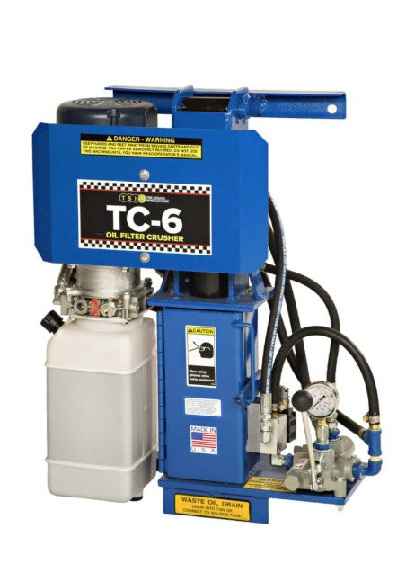 TSI TC-6 Oil Filter Crusher with Door Safety Switch