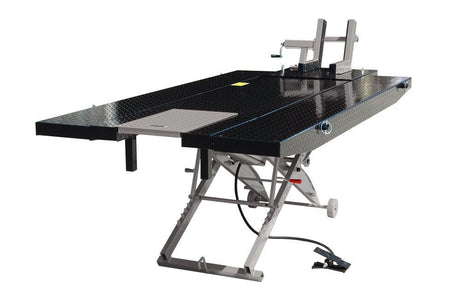 Titan SDML - 1000D - BG - XLT 1000 lb. Air Operated Motorcycle Lift With Vise & Side Extensions Package