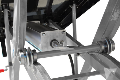 Titan SDML - 1000D - BG - XLT 1000 lb. Air Operated Motorcycle Lift With Vise & Side Extensions Package