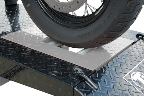 Titan SDML - 1000D - BG - XLT 1000 lb. Air Operated Motorcycle Lift With Vise & Side Extensions Package