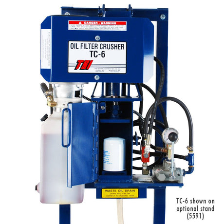 TSI TC - 6 Oil Filter Crusher with Door Safety Switch