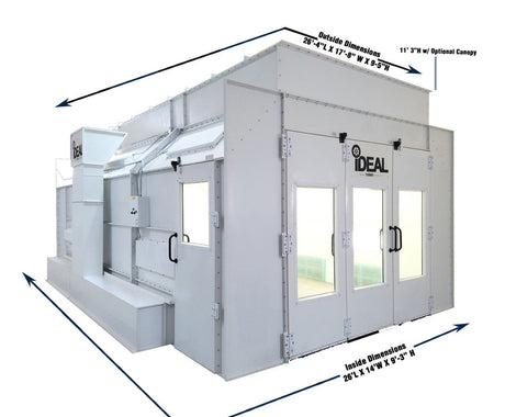Tuxedo PSB - SDD26B - AK Side Downdraft Paint Spray Booth