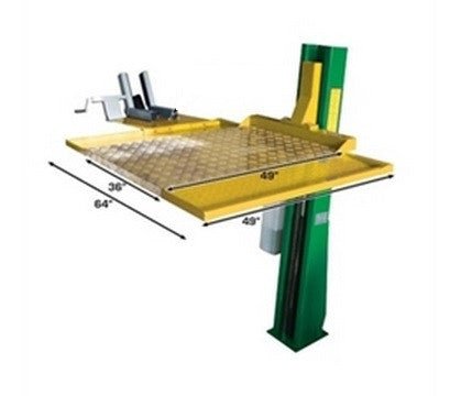 Tuxedo SC - 2K - M 2,200 lb. Capacity Single Column Motorcycle Storage Lift